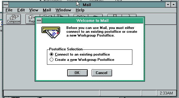 Mail First Start