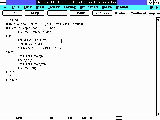 Embedded BASIC