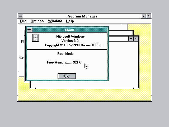 Windows running in Real Mode